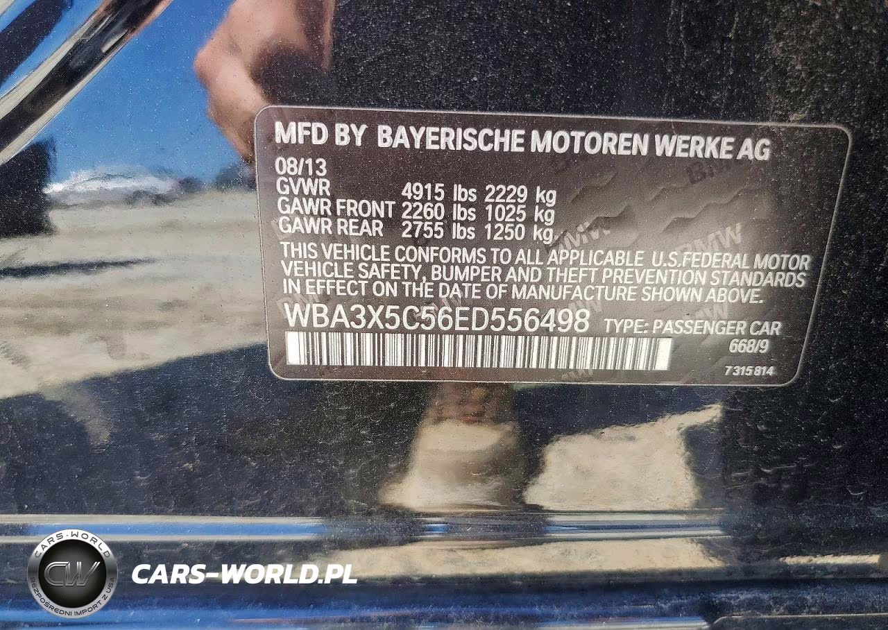 2014 BMW 328 Xigt VIN:WBA3X5C56ED556498 - 12