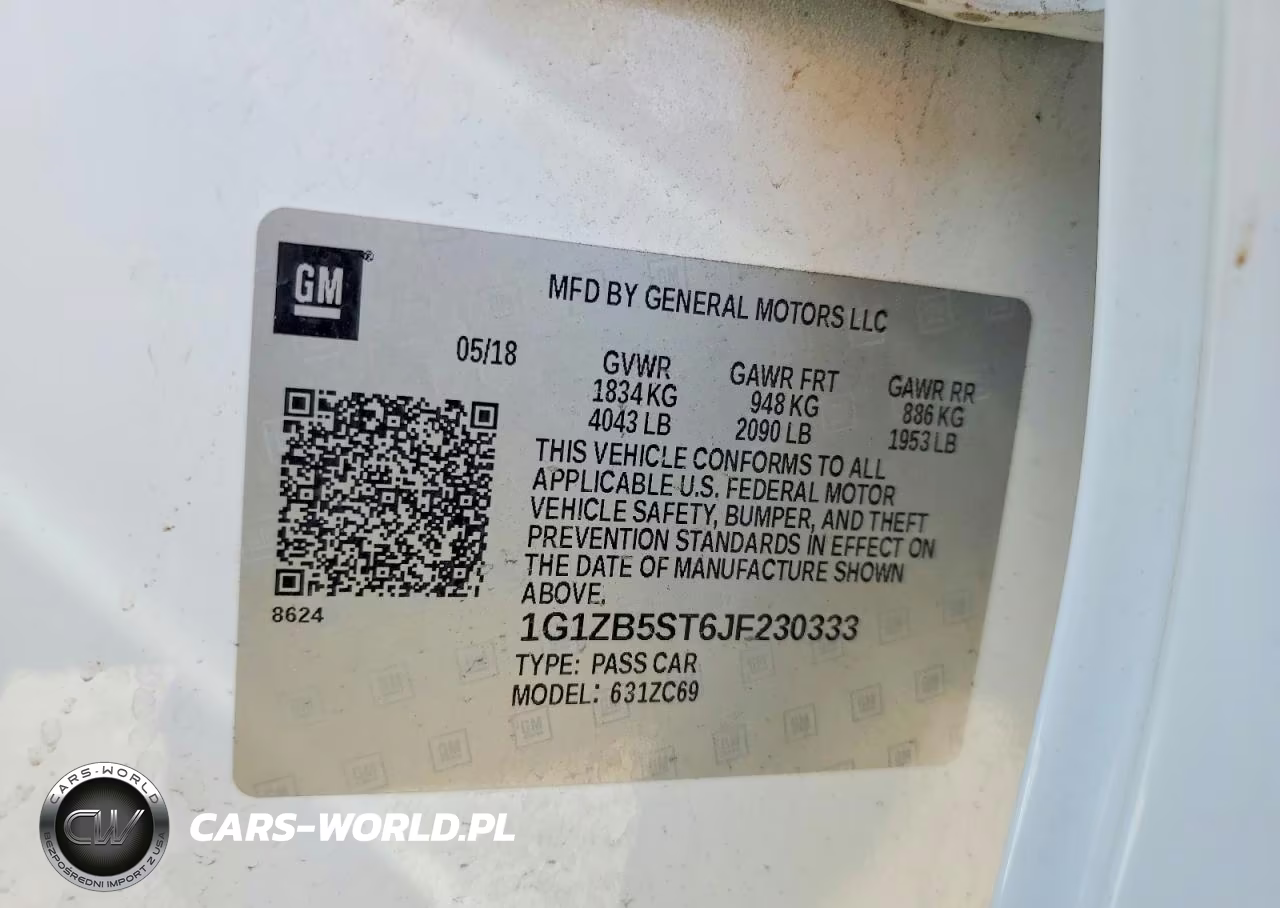 2018 Chevrolet Malibu Ls VIN:1G1ZB5ST6JF230333 - 12