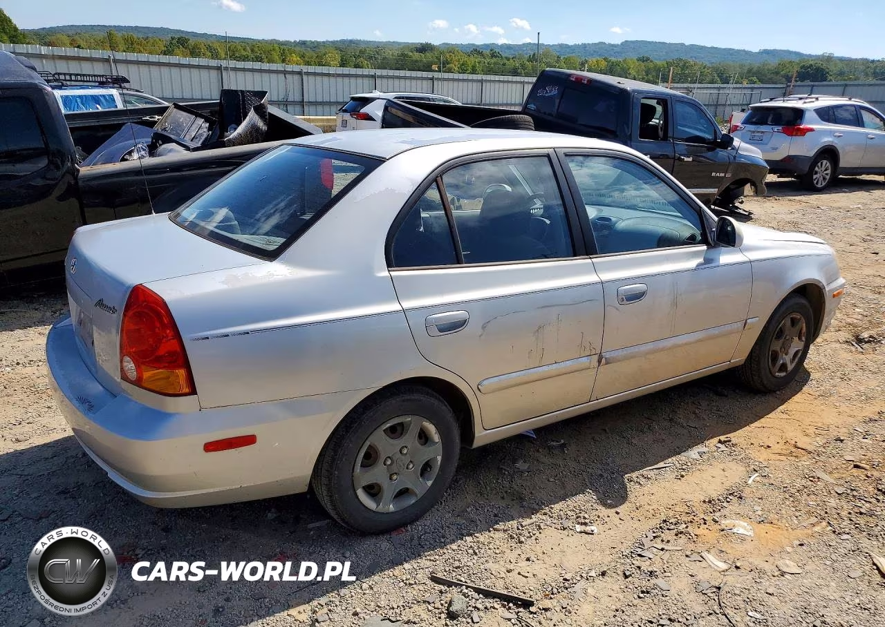 2004 Hyundai Accent Gl VIN:KMHCG45C24U517975 - 3