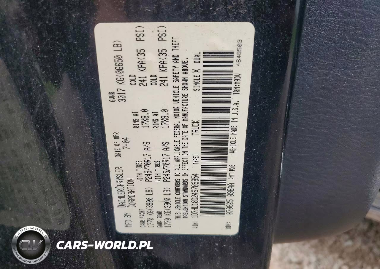 2004 Dodge Ram 1500 St VIN:1D7HU18D24S789854 - 12