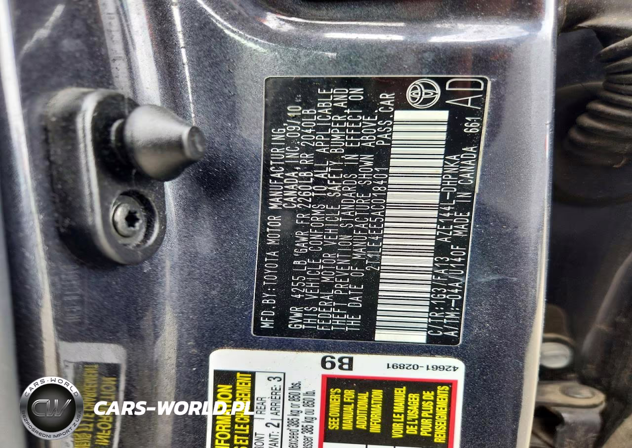 2010 Toyota Corolla Matrix S VIN:2T1LE4EE5AC018401 - 12
