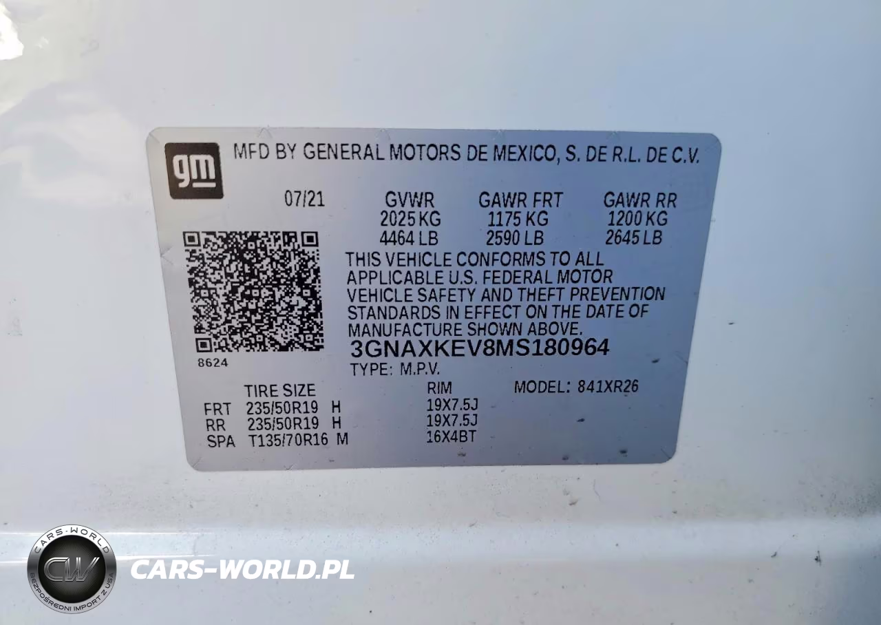 2021 Chevrolet Equinox Lt VIN:3GNAXKEV8MS180964 - 13