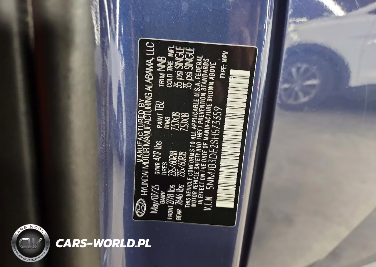 2025 Hyundai Tucson Sel VIN:5NMJB3DE2SH573359 - 13