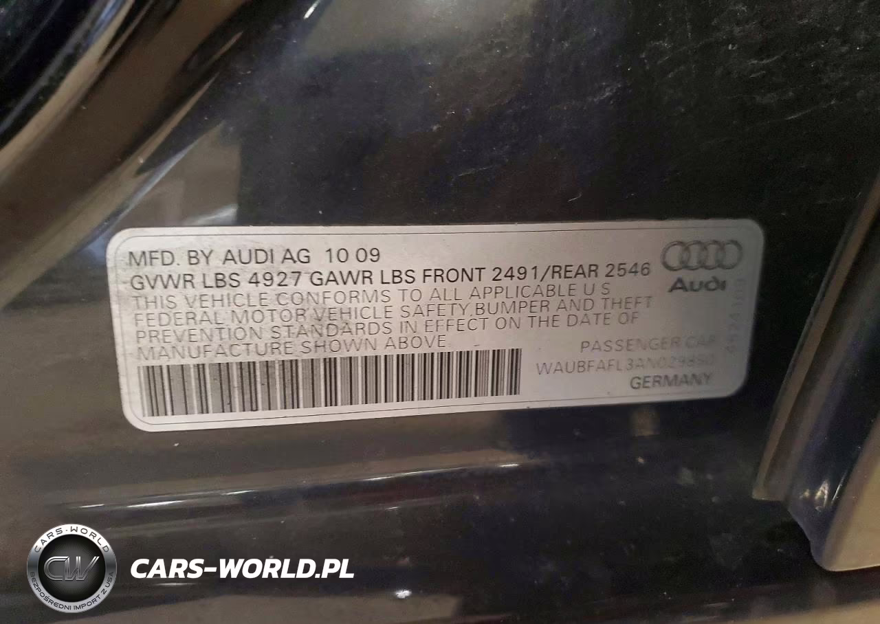 2010 Audi A4 Premium VIN:WAUBFAFL3AN029850 - 12