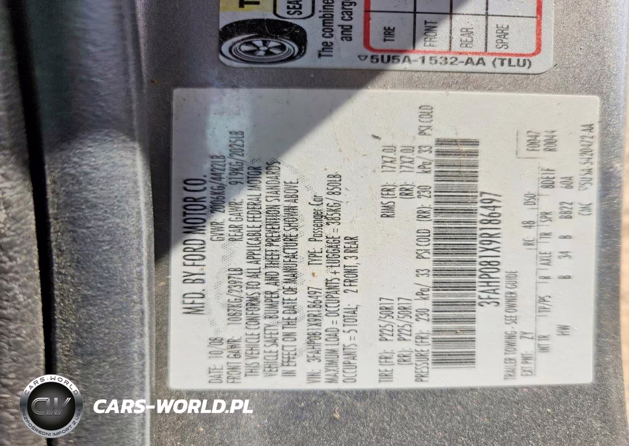 2009 Ford Fusion Sel VIN:3FAHP081X9R186497 - 12