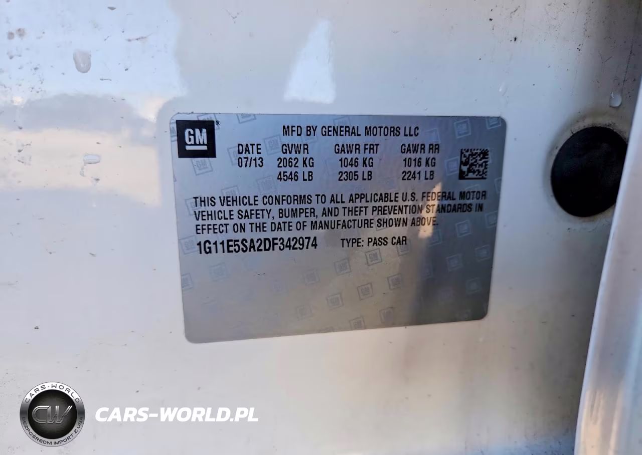 2013 Chevrolet Malibu 2Lt VIN:1G11E5SA2DF342974 - 12