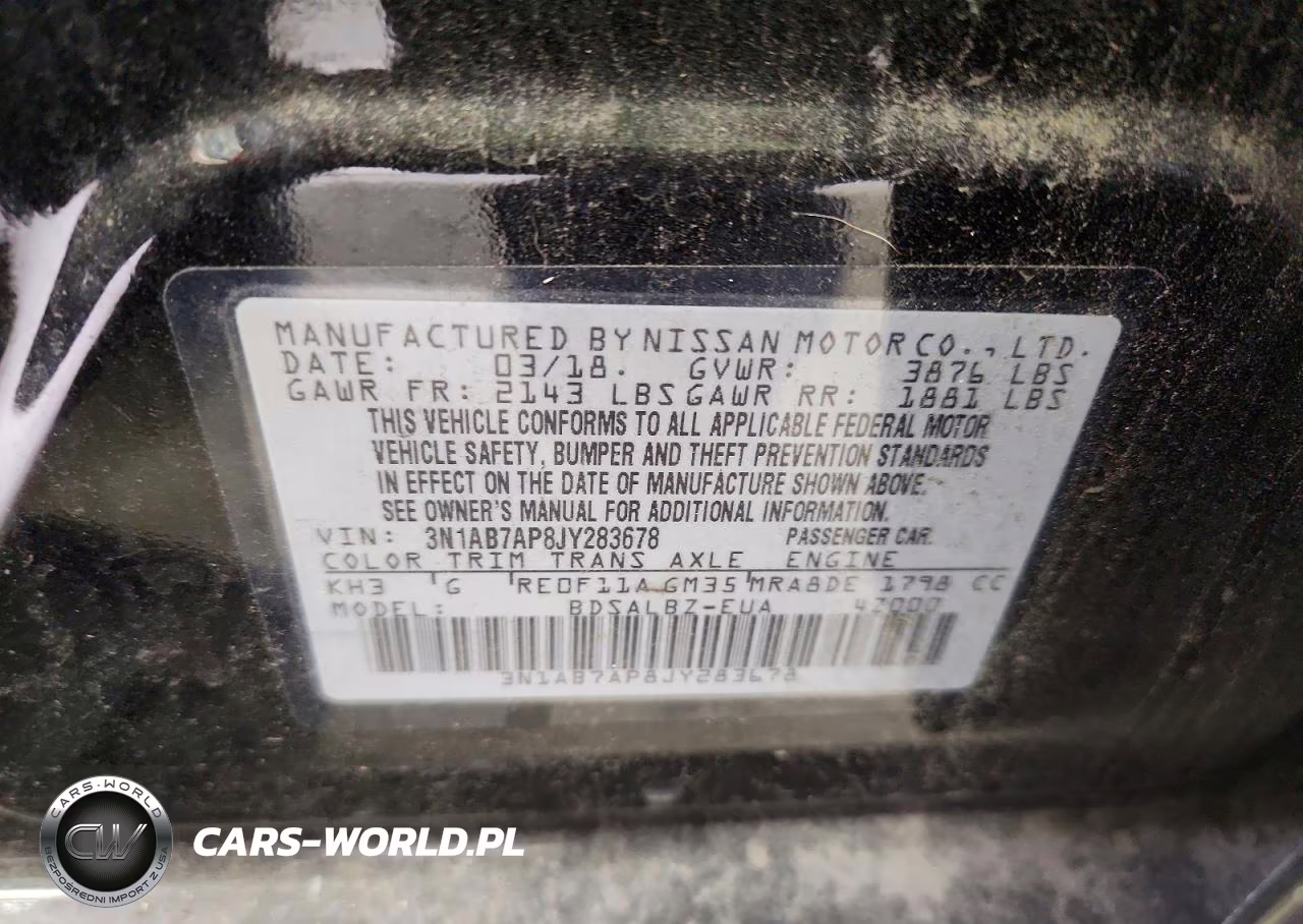 2018 Nissan Sentra S VIN:3N1AB7AP8JY283678 - 12