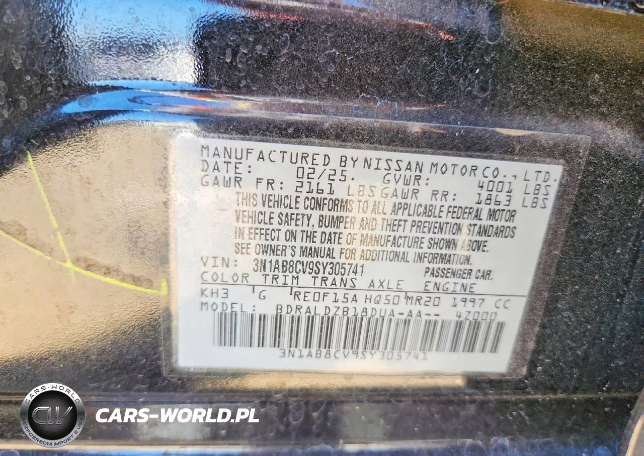 2025 Nissan Sentra VIN:3N1AB8CV9SY305741 - 12