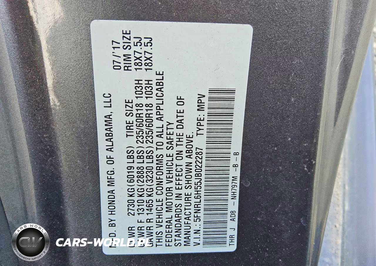 2018 Honda Odyssey Ex VIN:5FNRL6H55JB022287 - 13
