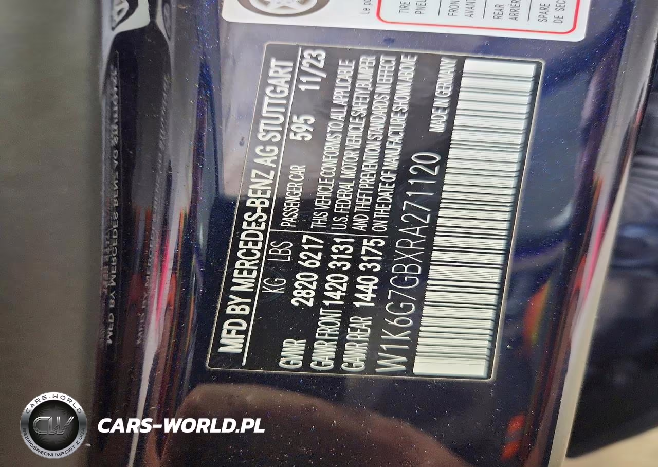 2024 Mercedes-Benz S 580 4Matic VIN:W1K6G7GBXRA271120 - 13