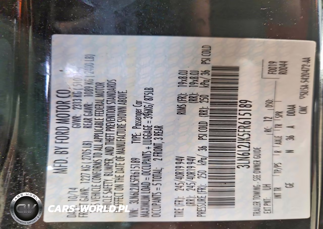 2015 Lincoln Mkz VIN:3LN6L2JK5FR615189 - 12