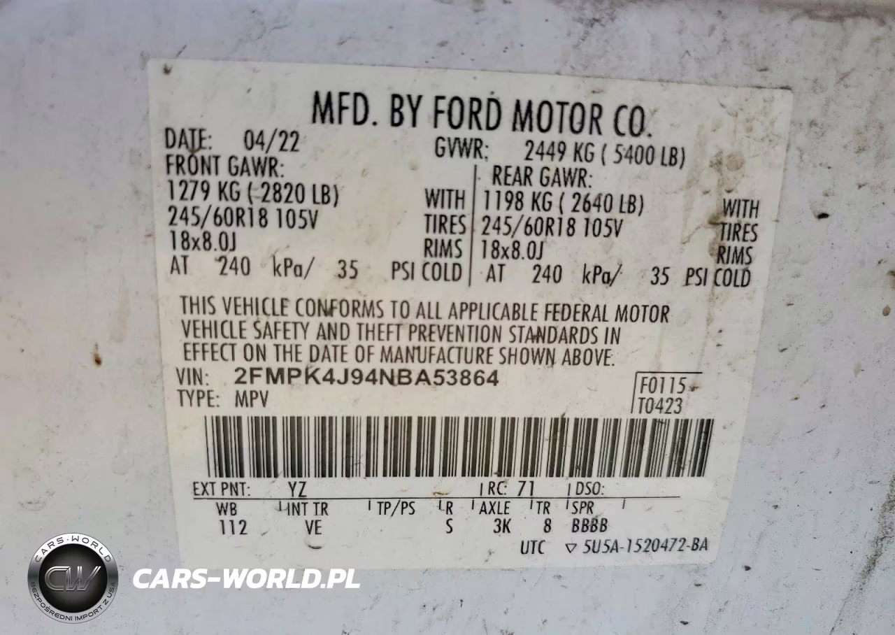 2022 Ford Edge Sel VIN:2FMPK4J94NBA53864 - 13