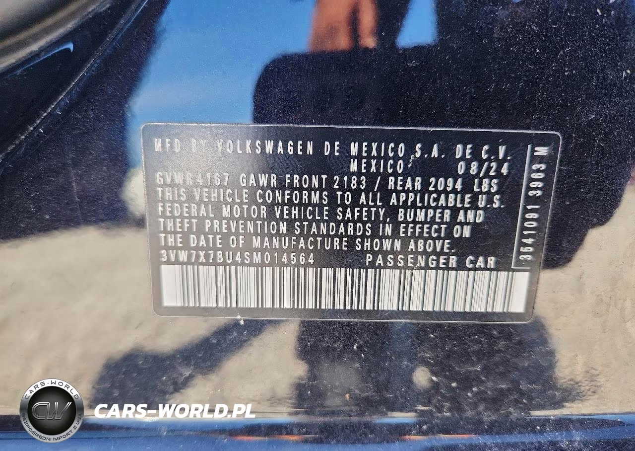 2025 Volkswagen Jetta Se VIN:3VW7X7BU4SM014564 - 12