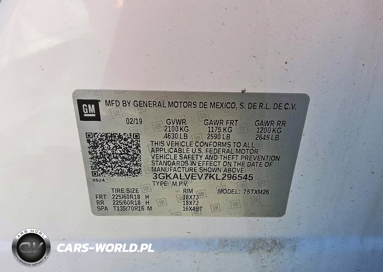 2019 GMC Terrain Slt VIN:3GKALVEV7KL296545 - 13