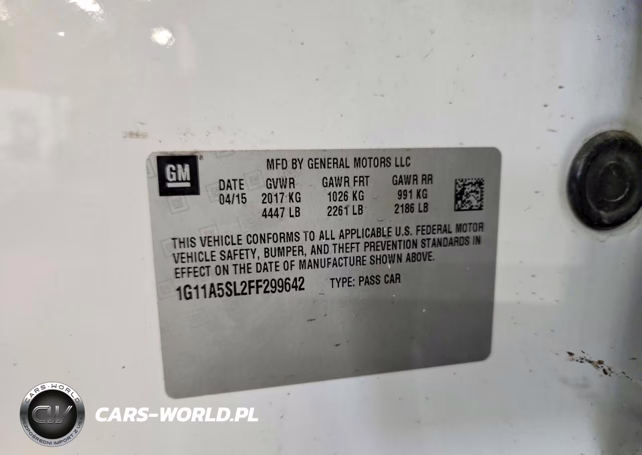 CHEVROLET MALIBU VIN:1G11A5SL2FF299642 - 13