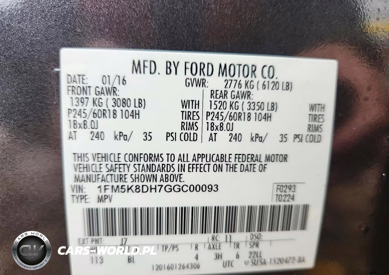 2016 Ford Explorer Xlt VIN:1FM5K8DH7GGC00093 - 13