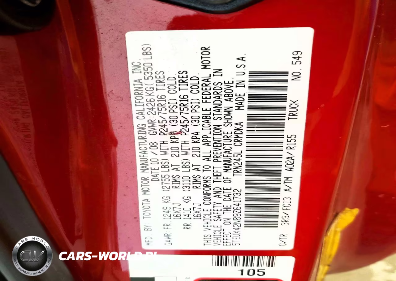 2009 Toyota Tacoma Access Cab VIN:5TEUX42N89Z641732 - 11