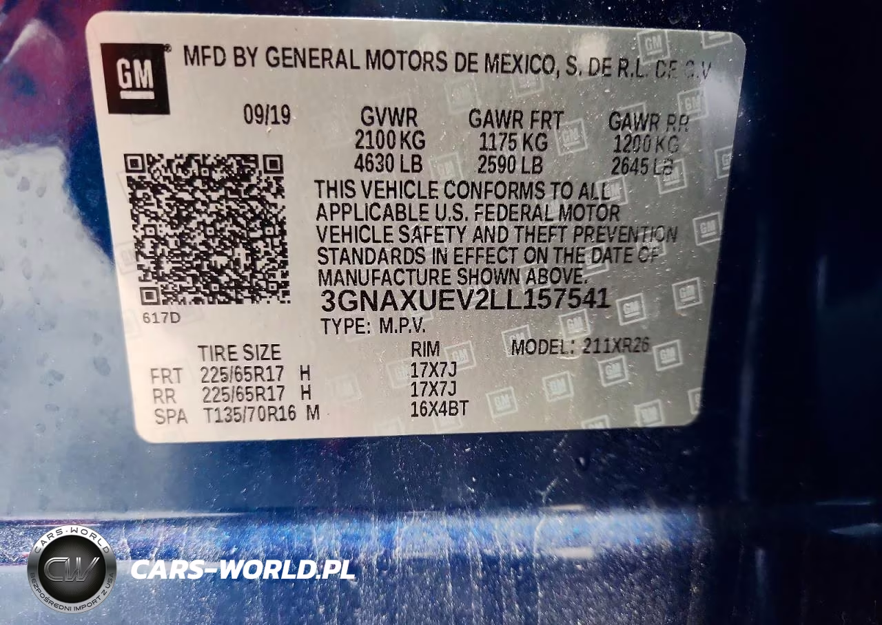 2020 Chevrolet Equinox Lt VIN:3GNAXUEV2LL157541 - 13