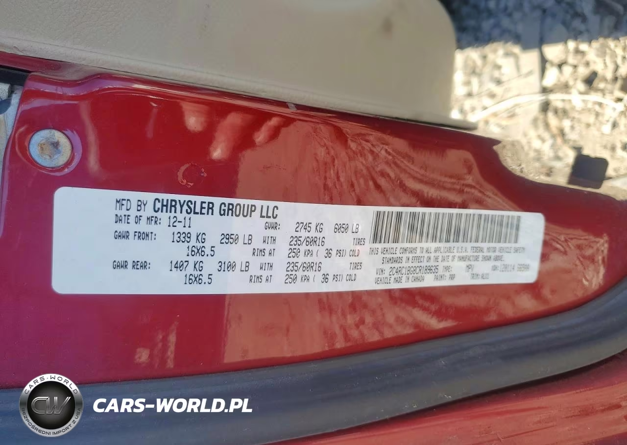 2012 Chrysler Town & Country Touring VIN:2C4RC1BG8CR189635 - 13