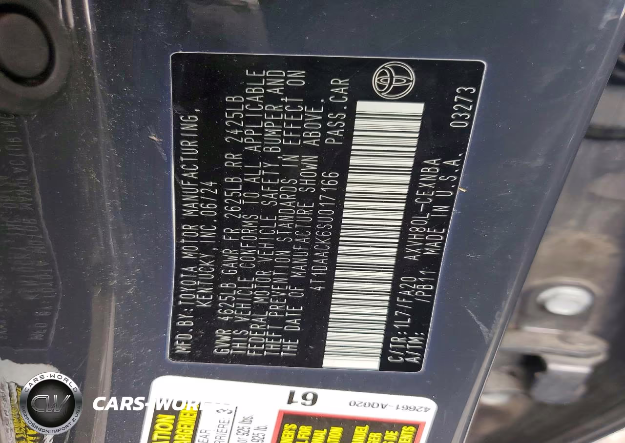 2025 Toyota Camry Le VIN:4T1DAACK6SU017166 - 13