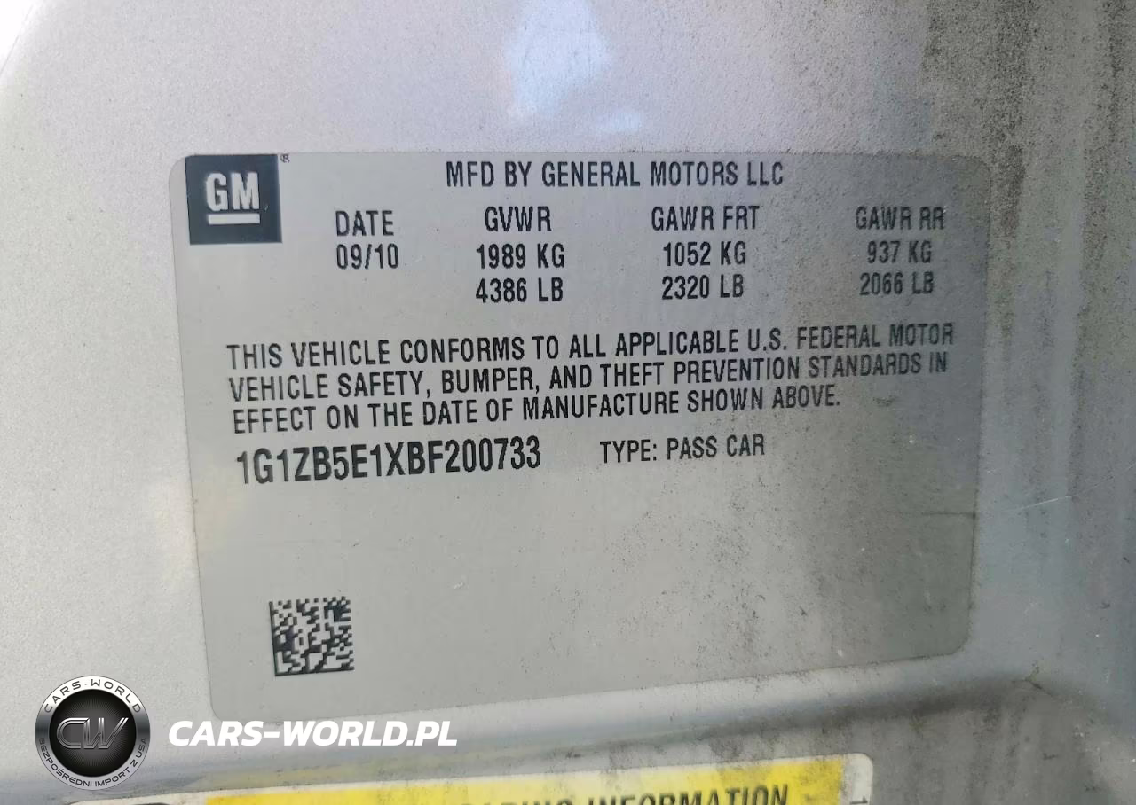 2011 Chevrolet Malibu Ls VIN:1G1ZB5E1XBF200733 - 13