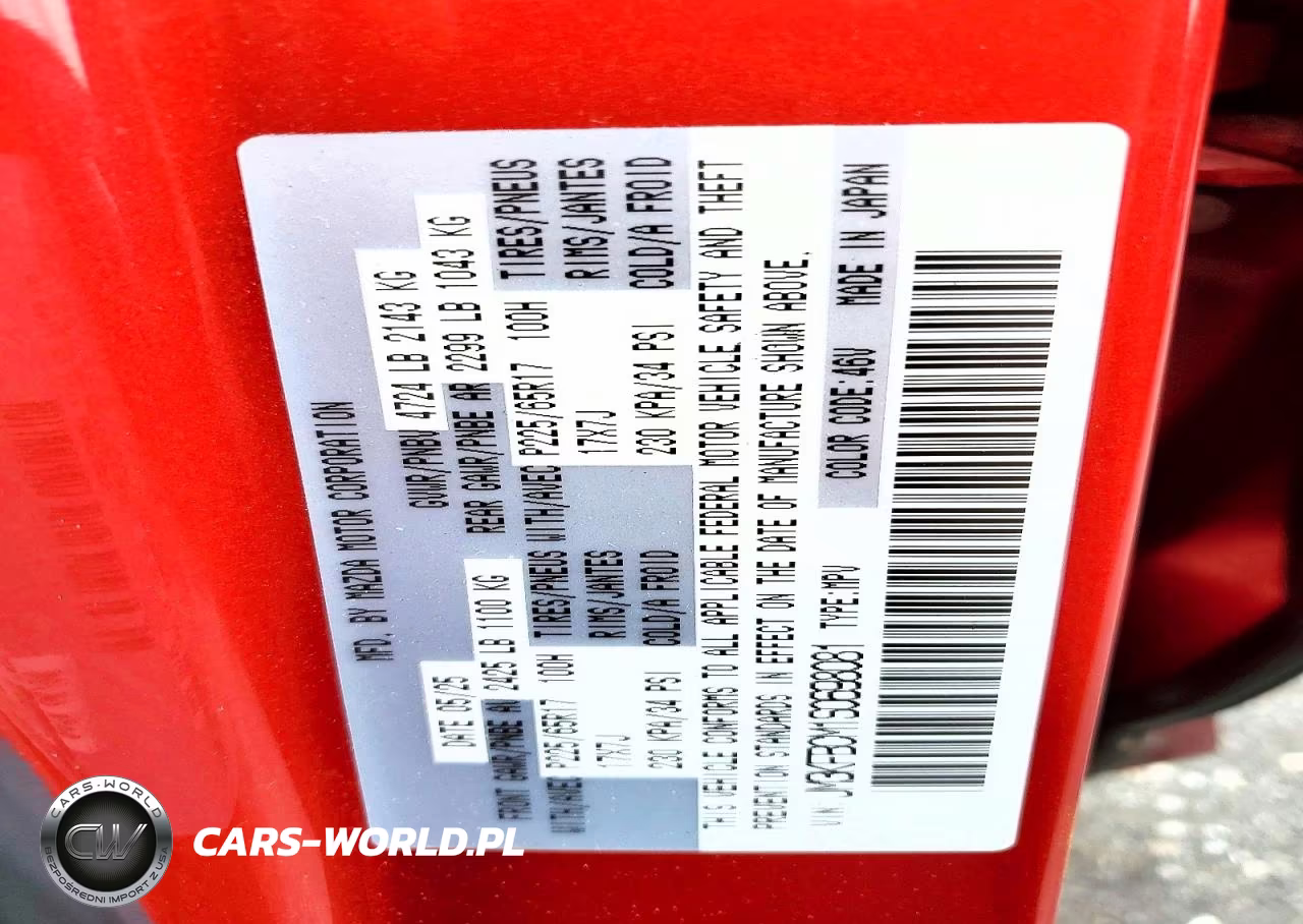 2025 Mazda Cx-5 Preferred VIN:JM3KFBCM1S0698081 - 14