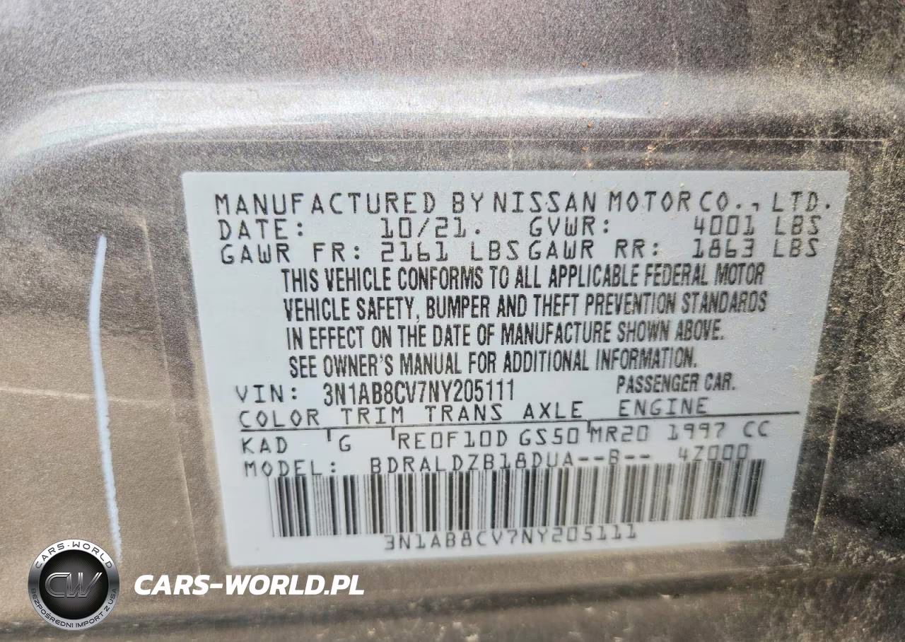 2022 Nissan Sentra Sv VIN:3N1AB8CV7NY205111 - 12
