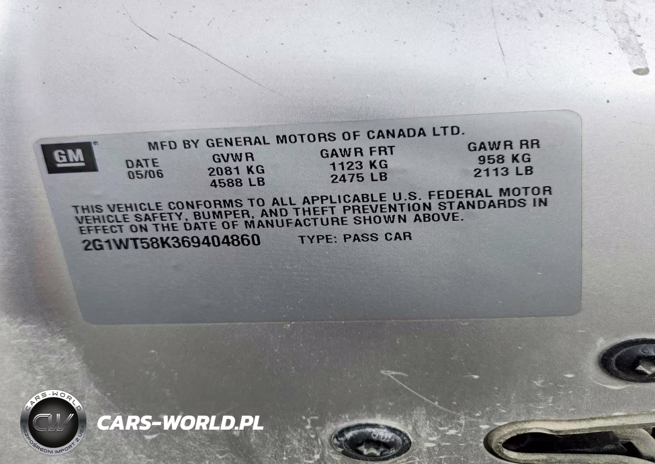 2006 Chevrolet Impala Lt VIN:2G1WT58K369404860 - 13
