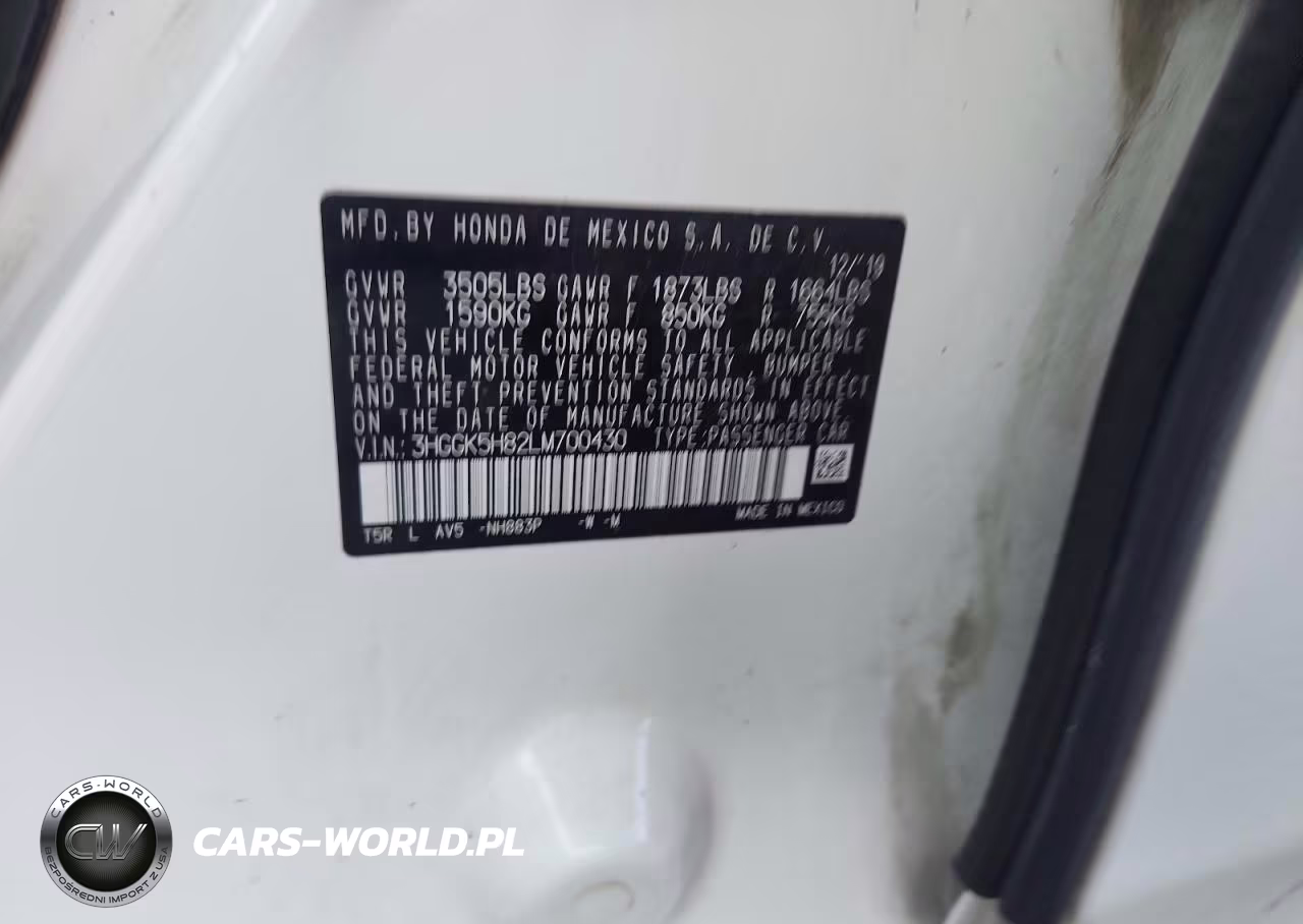 2020 Honda Fit Ex VIN:3HGGK5H82LM700430 - 12