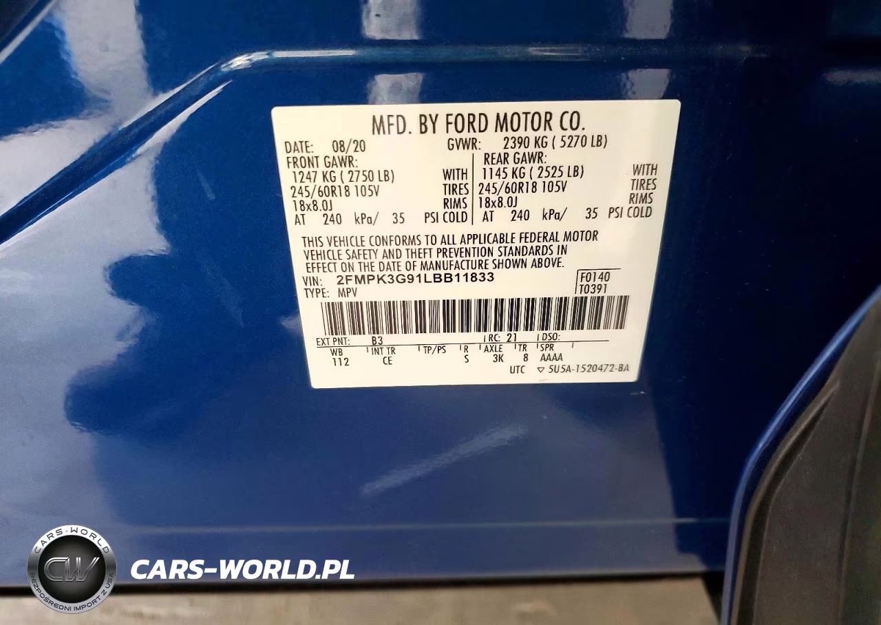 2020 Ford Edge Se VIN:2FMPK3G91LBB11833 - 13
