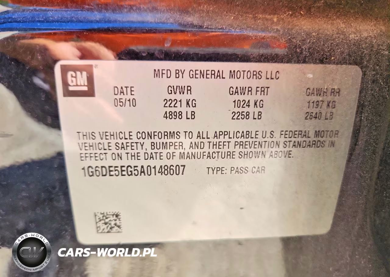 2010 Cadillac Cts Luxury Collection VIN:1G6DE5EG5A0148607 - 12