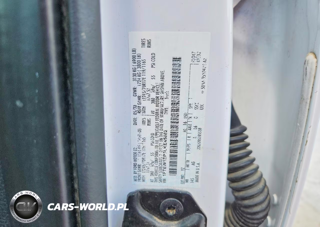 2020 Ford F150 Supercrew VIN:1FTEW1EP5LKE45682 - 12