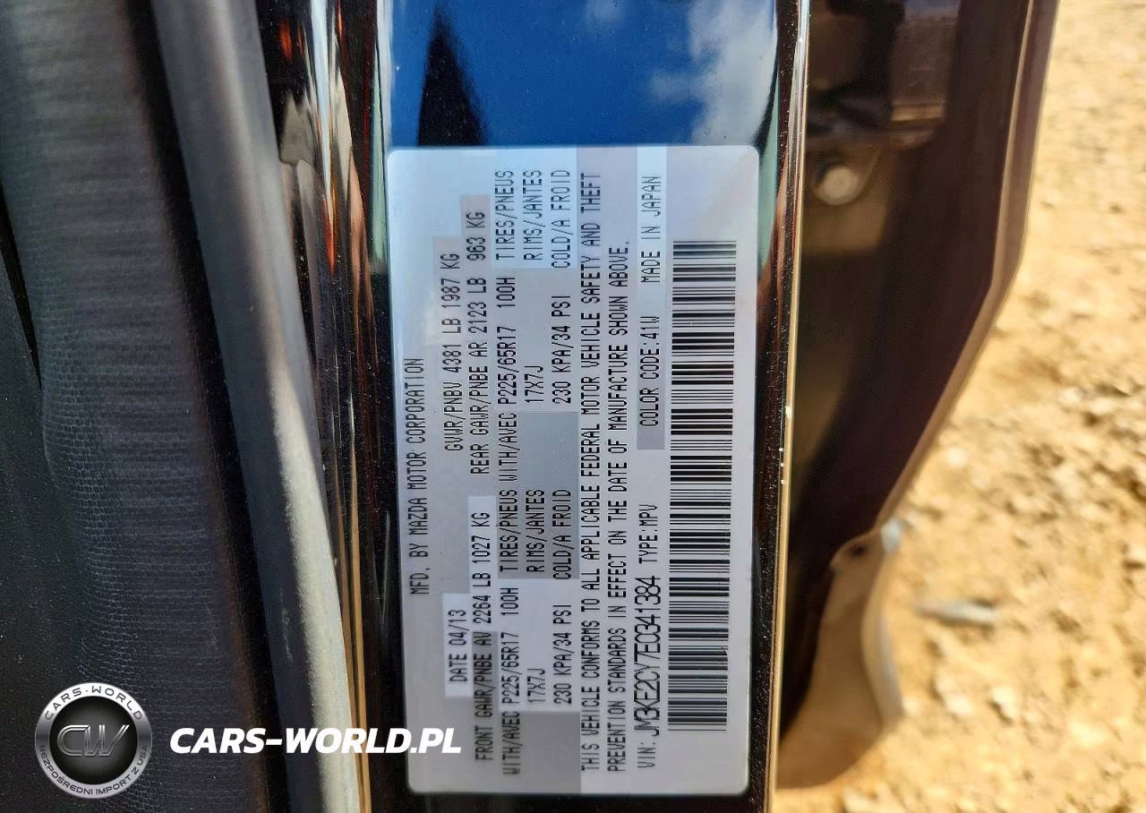 2014 Mazda Cx-5 Touring VIN:JM3KE2CY7E0341384 - 13