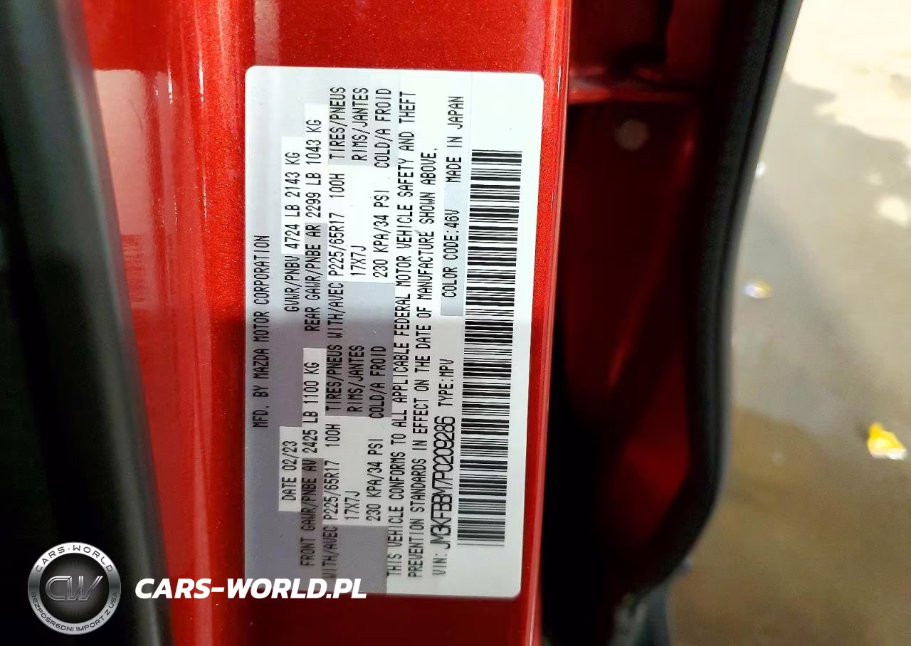 2023 Mazda Cx-5 Select VIN:JM3KFBBM7P0209286 - 14