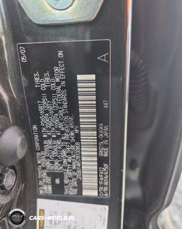 2007 Toyota 4Runner Sr5 VIN:JTEBU14R578100808 - 13