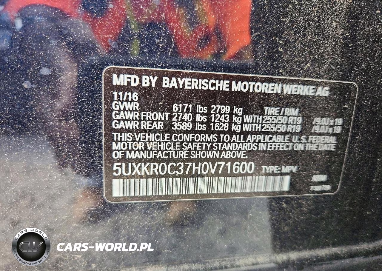 2017 BMW X5 xDrive35I VIN:5UXKR0C37H0V71600 - 13