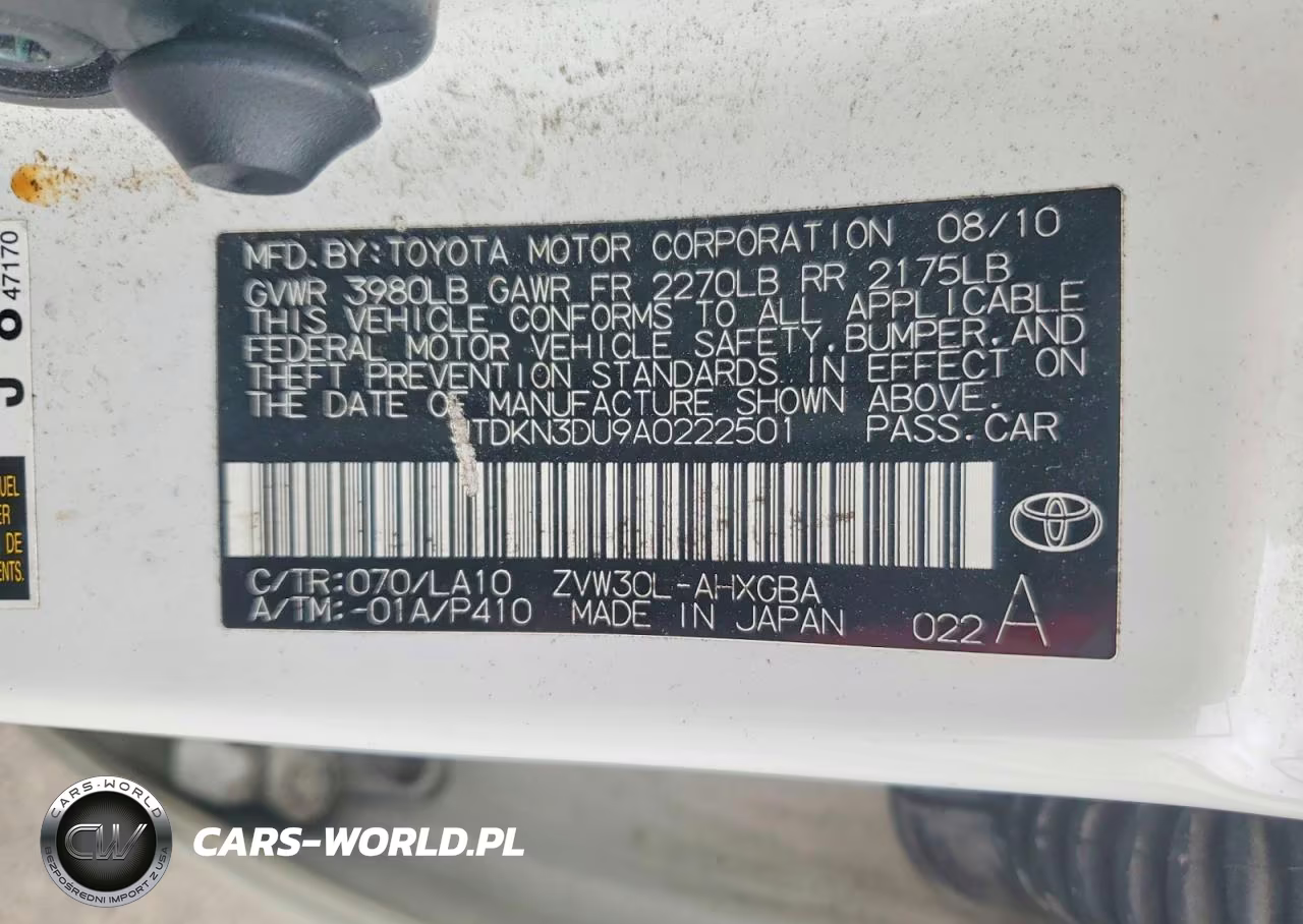 2010 Toyota Prius Iv VIN:JTDKN3DU9A0222501 - 13