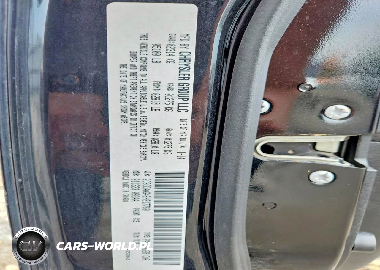 2014 Chrysler 300 VIN:2C3CCAAG4EH217760 - 13