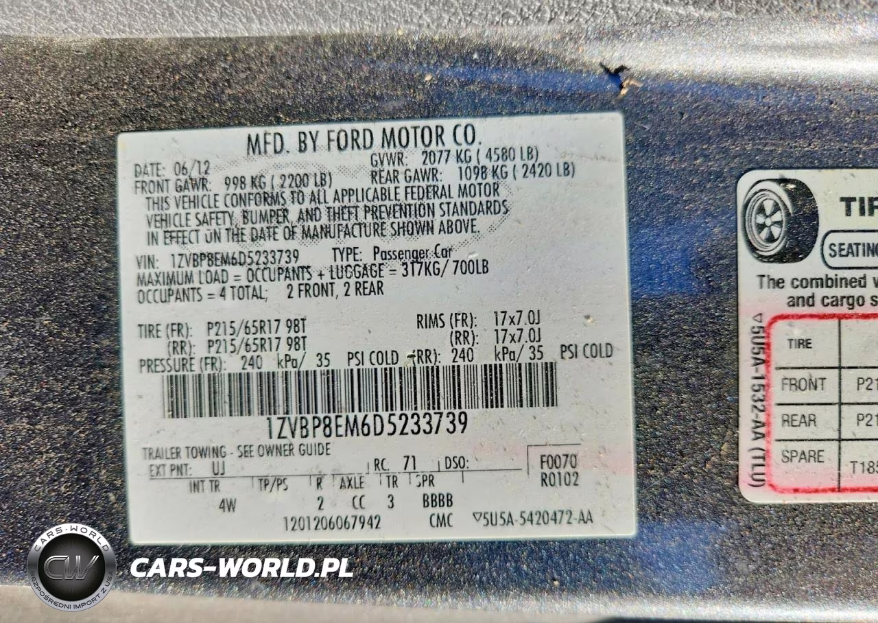 2013 Ford Mustang VIN:1ZVBP8EM6D5233739 - 12
