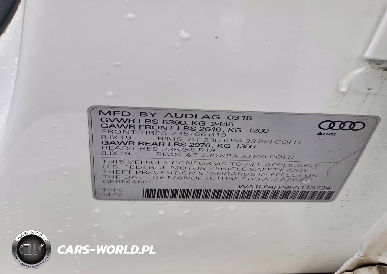 2015 Audi Q5 Premium Plus VIN:WA1LFAFP9FA113724 - 12