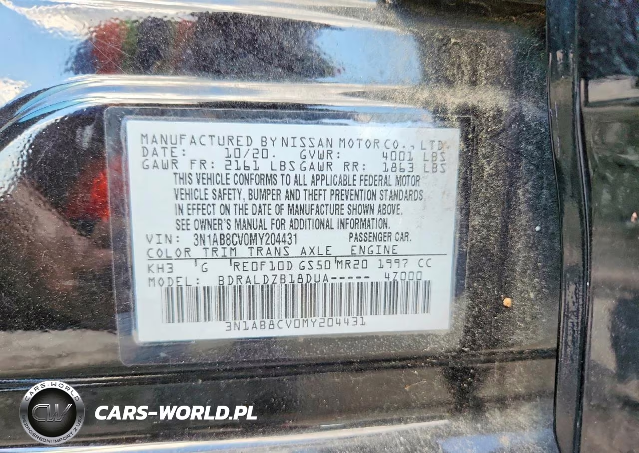 2021 Nissan Sentra Sv VIN:3N1AB8CV0MY204431 - 12