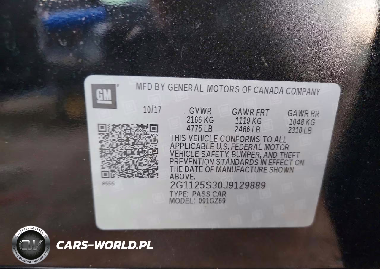 2018 Chevrolet Impala Premier VIN:2G1125S30J9129889 - 12