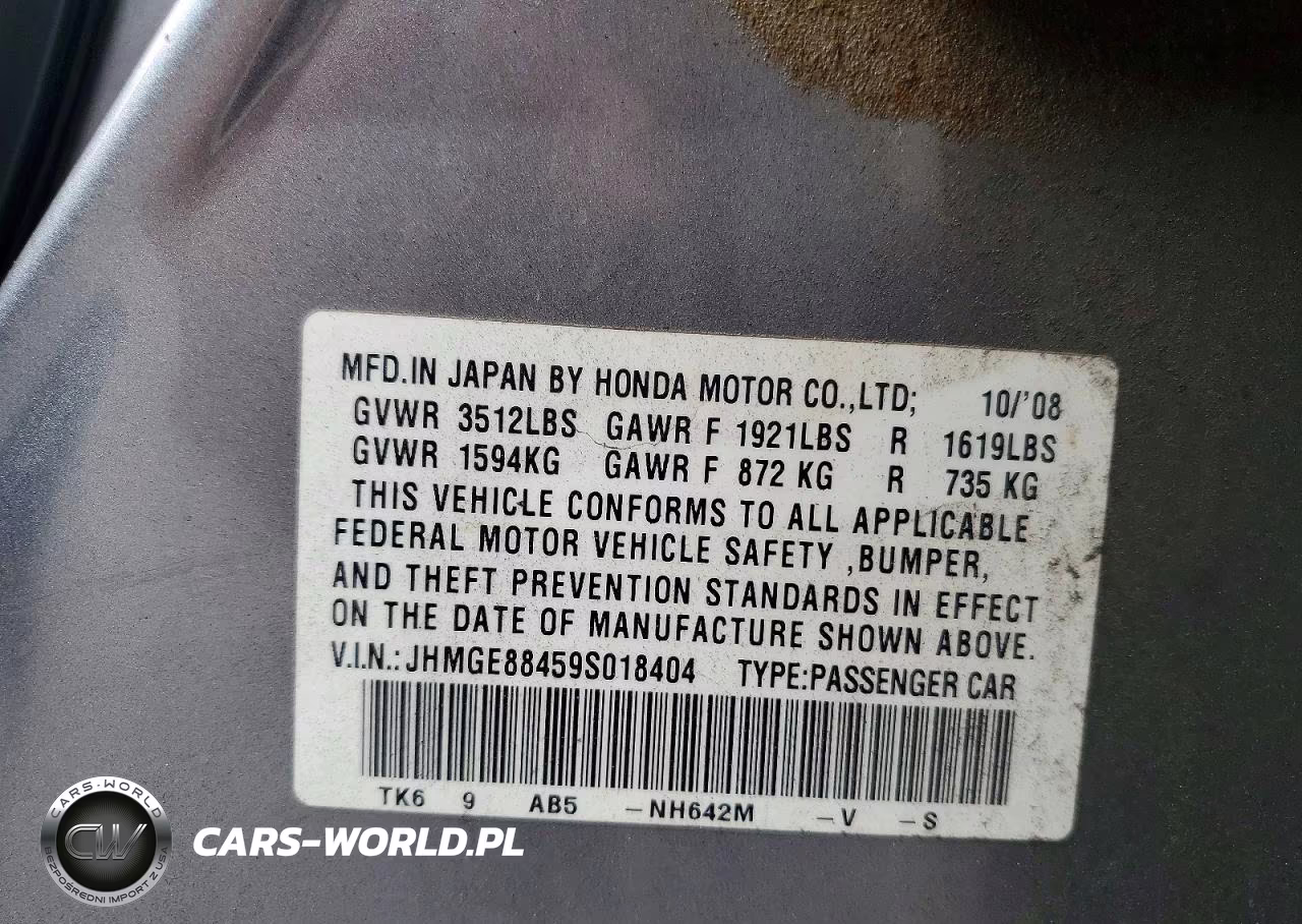 2009 Honda Fit Sport VIN:JHMGE88459S018404 - 13