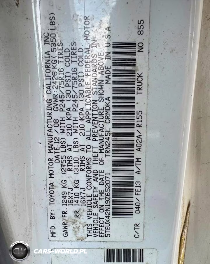 2009 Toyota Tacoma Access Cab VIN:5TEUX42N19Z652071 - 14
