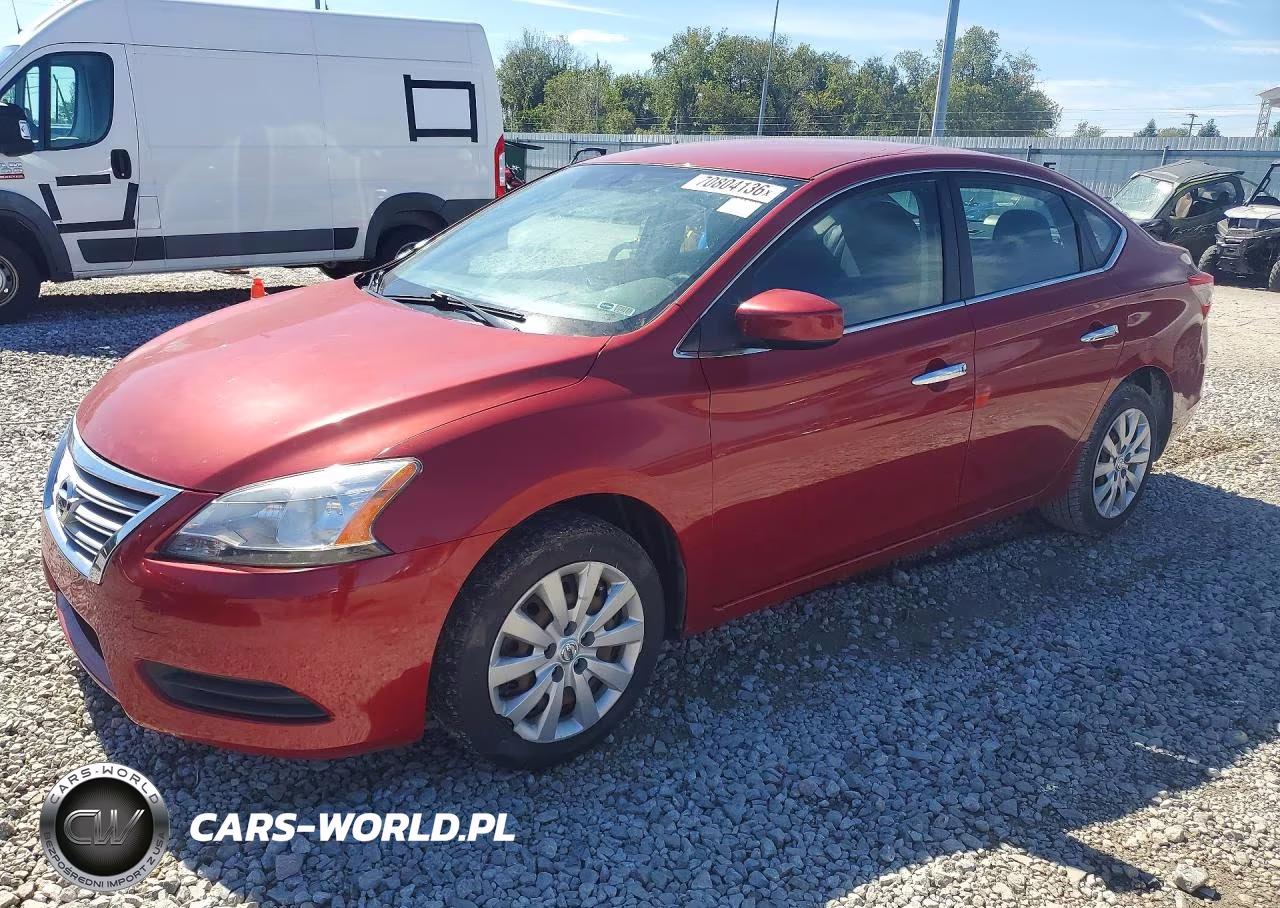 2014 Nissan Sentra Sv VIN:3N1AB7AP7EL676218 - 1
