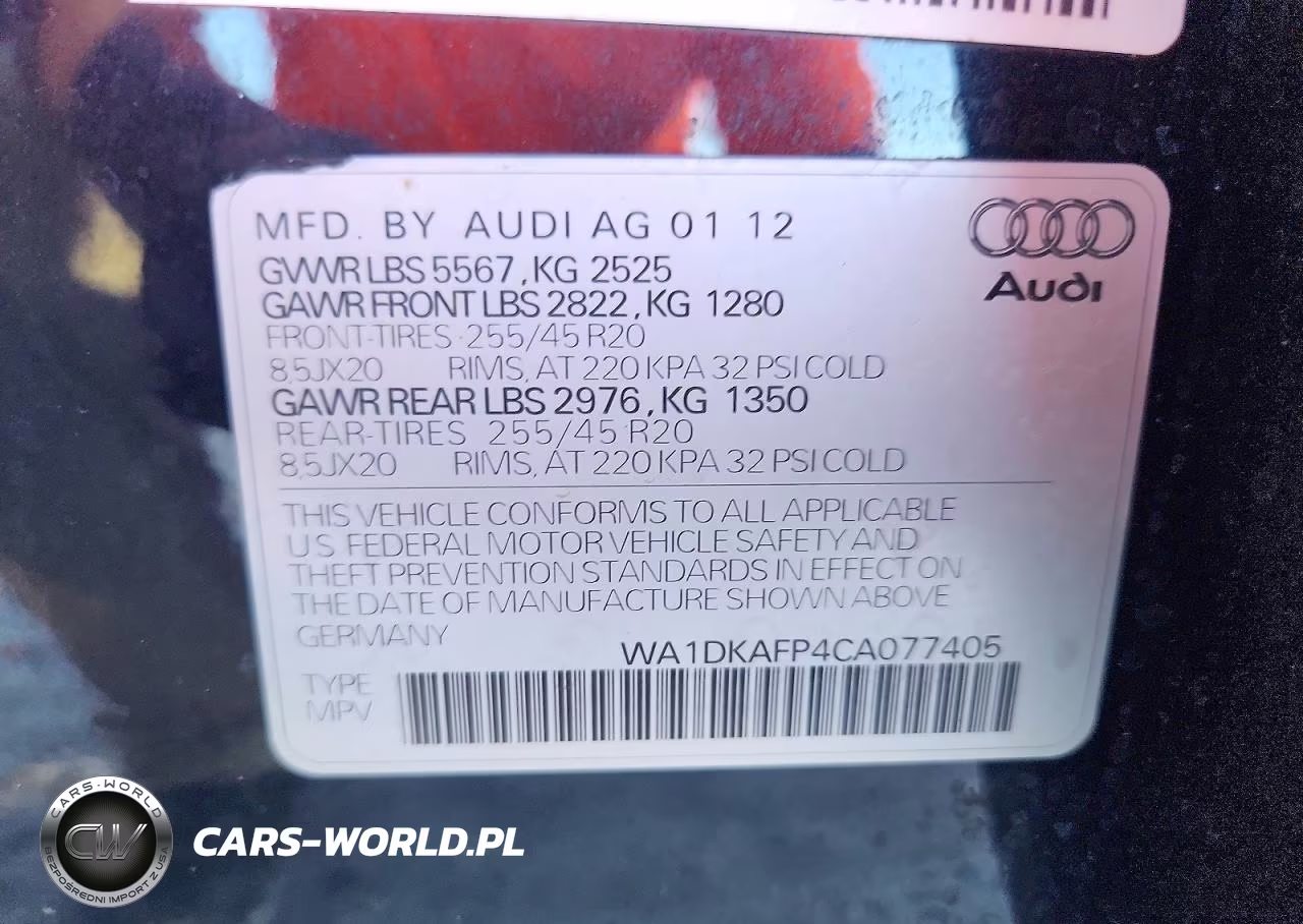 2012 Audi Q5 Premium Plus VIN:WA1DKAFP4CA077405 - 13
