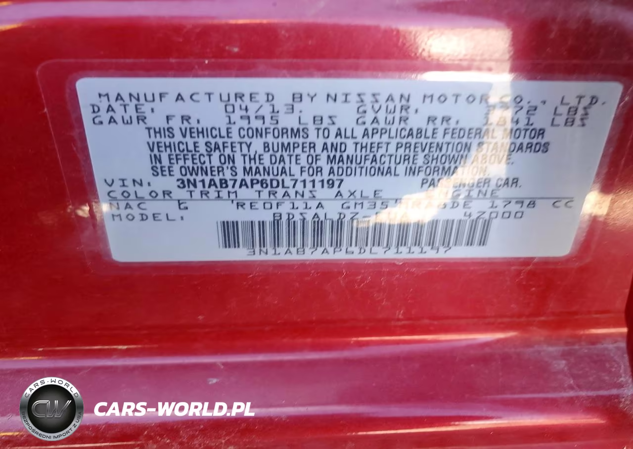 2013 Nissan Sentra S VIN:3N1AB7AP6DL711197 - 12