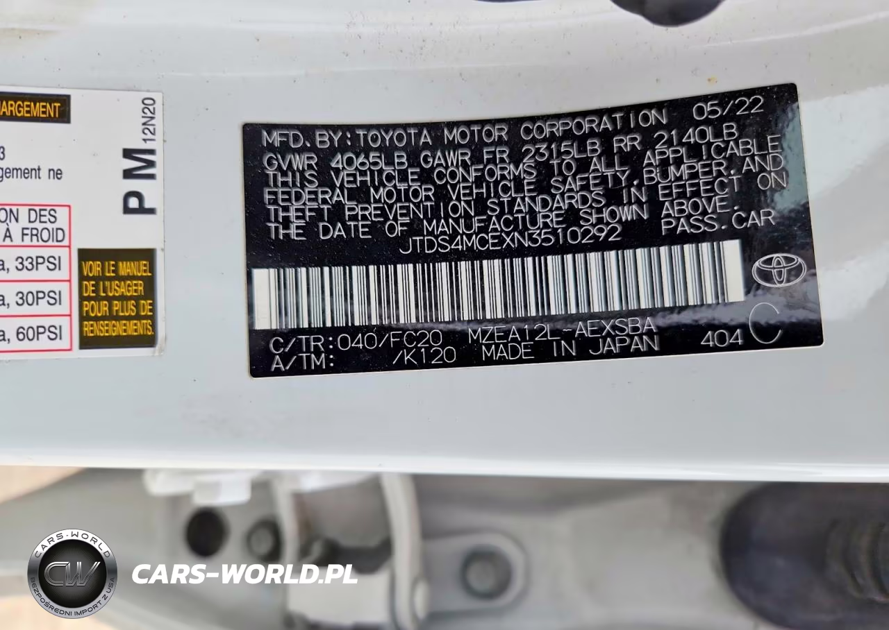 2022 Toyota Corolla Se VIN:JTDS4MCEXN3510292 - 13