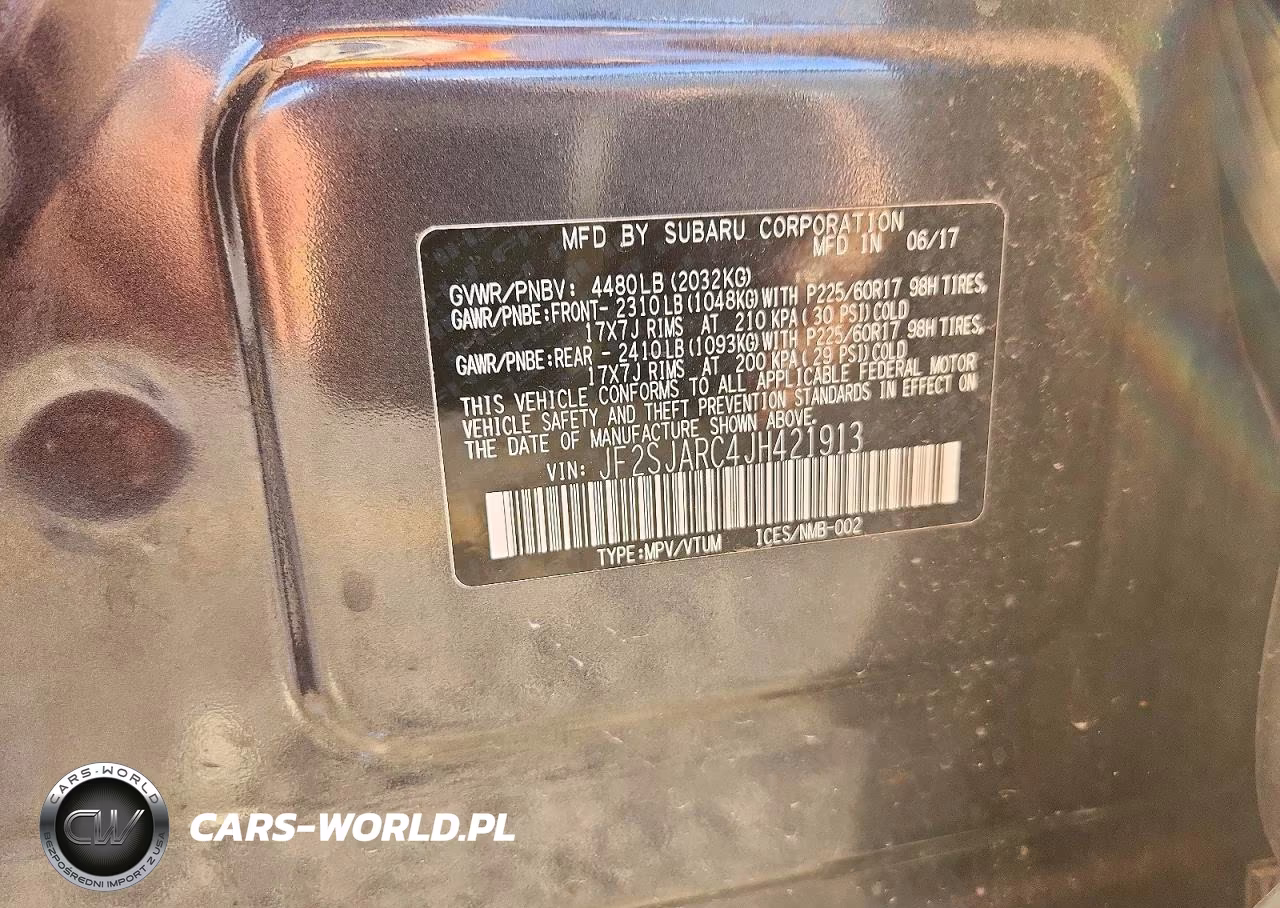 2018 Subaru Forester VIN:JF2SJARC4JH421913 - 13
