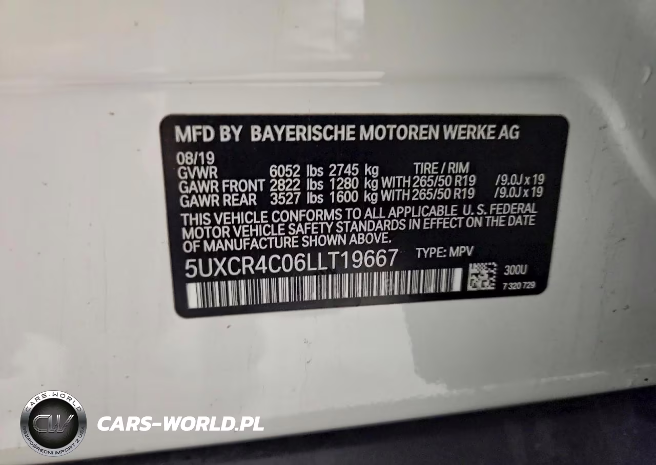 2020 BMW X5 Sdrive 40I VIN:5UXCR4C06LLT19667 - 14
